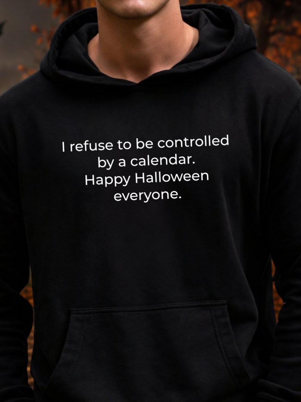 Happy Halloween HOODIE Graphic Sweatshirt Adult Unisex Funny Fall Holiday Gift